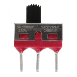 1 pcs - C & K PCB Slide Switch SPDT Latching 6 A @ 120 V ac, 6 A @ 28 V dc Slide