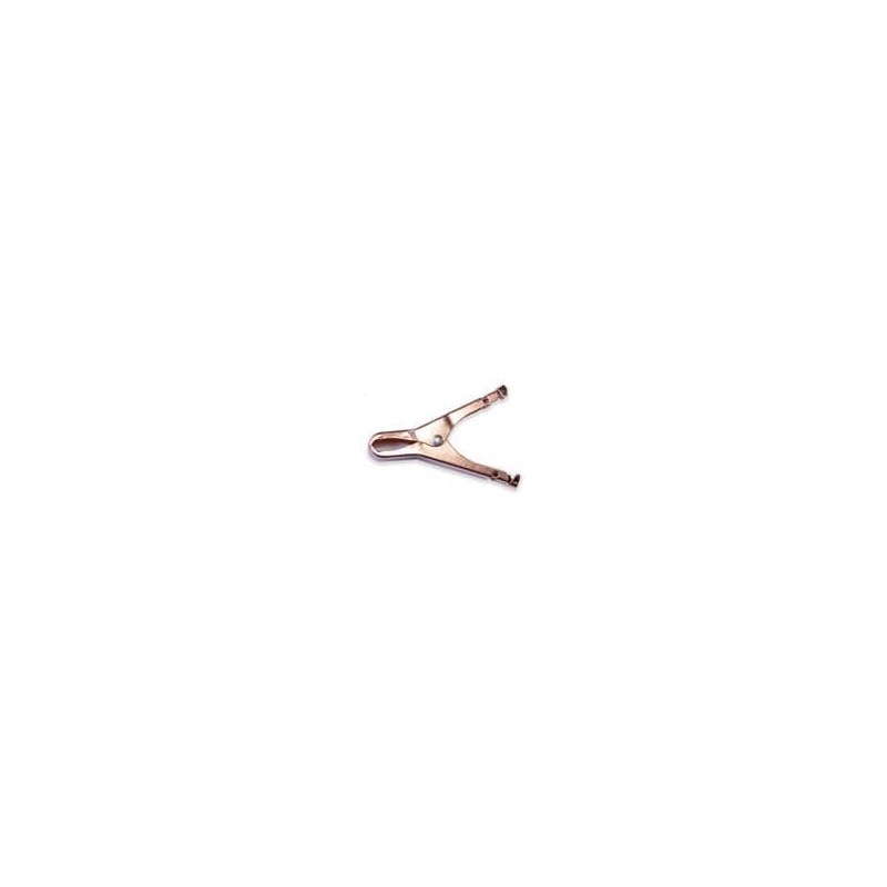 10 pcs : BU-46C-023Z - Test Clips Miniature Plier-Type Copper Clip - 75 Amp - clip only
