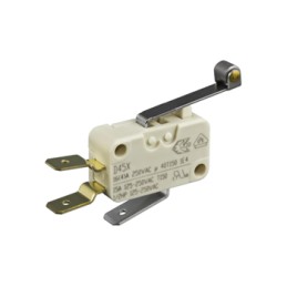 1 pcs - ZF Roller Lever Micro Switch, Tab Terminal, 16 A @ 250 V ac, SP-CO