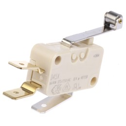 1 pcs - ZF Roller Lever Micro Switch, Tab Terminal, 16 A @ 250 V ac, SP-CO