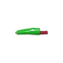10 pcs : BU-63C-5 - Test Clips Green Insulated Alligator Copper Clip - 10 Amp