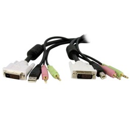 1 pcs - StarTech.com Male 3.5mm Stereo Jack x 2, DVI-D Dual Link, USB A to Male 3.5mm Stereo Jack x 2, DVI-D Dual Link, USB B