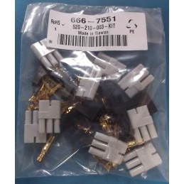 10 pcs - EDAC, 520 Panel Connector Panel Mount, 3P, 8.5A