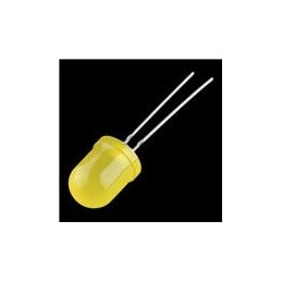 10 pcs : COM-10634 - SparkFun Accessories Diffused LED - Yellow 10mm