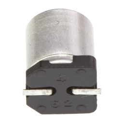 2 pcs - Panasonic 100μF Surface Mount Polymer Capacitor, 25V dc