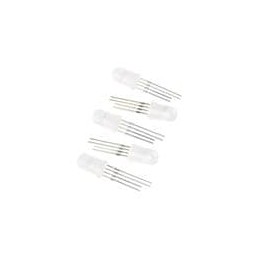 10 pcs : COM-12986 - SparkFun Accessories LED - RGB Addressable, PTH, 5mm Diffused (5 Pack)