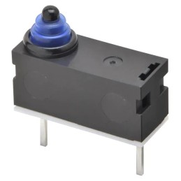 1 pcs - Omron Leaf Lever Subminiature Micro Switch, PCB Straight Terminal, SPST, IP67