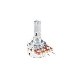 10 pcs : COM-14624 - SparkFun Accessories Rotary Potentiometer - 100k Ohm, Logarithmic (Panel Mount)