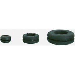 100 pcs - SES Sterling Black Polychloroprene 11mm Cable Grommet for Maximum of 9mm Cable Dia.