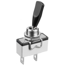 1 pcs - APEM Toggle Switch, Panel Mount, On-(On), SPDT, Solder Lug Terminal, 250V ac