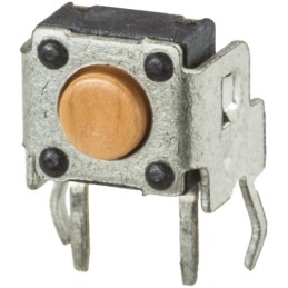 1 pcs - Pink Tactile Switch, SPST 50 mA @ 12 V dc 0.6mm Through Hole