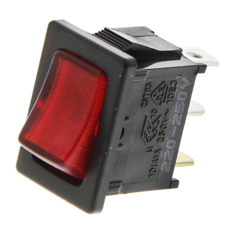 1 pcs - RS PRO Illuminated SPST, On-Off Rocker Switch Panel Mount