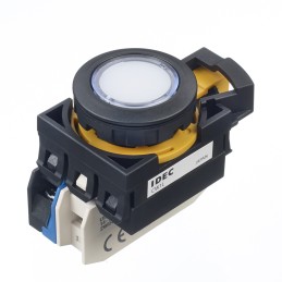 1 pcs - Idec CW Series Illuminated Push Button, Panel Mount, 22mm Cutout, SPST, IP65