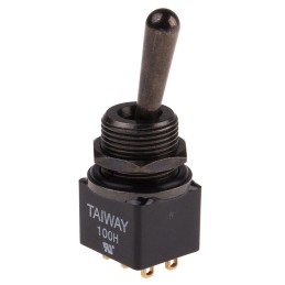 1 pcs - RS PRO Toggle Switch, PCB Mount, On-(On), DPDT, Solder Terminal