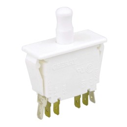 1 pcs - ZF Door Micro Switch, Button, DPDT 10 A @ 250 V ac, -40 - +85°C