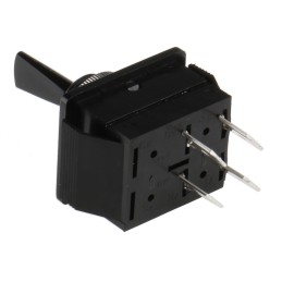 1 pcs - Arcolectric (Bulgin) Ltd Toggle Switch, Panel Mount, On-Off, DPST, Tab Terminal