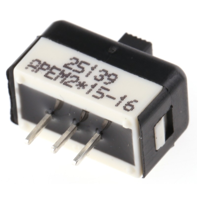 1 pcs - APEM PCB Slide Switch SPDT On-Off-On 1 A @ 30 V dc Slide