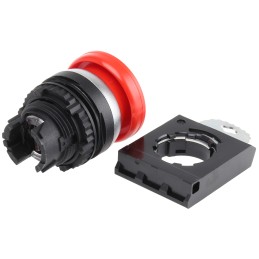 1 pcs - BACO Red Spring Return Push Button Head, 22mm Cutout, IP66