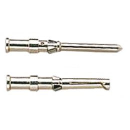 100 pcs - Han D Female 10A Crimp Contact Minimum Wire Size 0.14mm² Maximum Wire Size 0.37mm² for use with Han D GoldTec