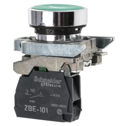 1 pcs - Schneider Electric Harmony XB4 Series Push Button, Panel Mount, 22mm Cutout, SPST