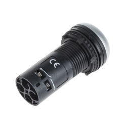 1 pcs - RS PRO Push Button Complete Unit, Panel Mount, 22mm Cutout, DPST, IP65