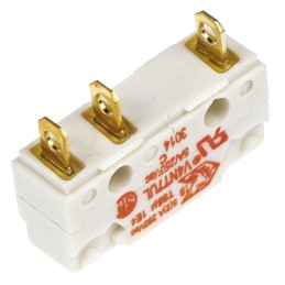 1 pcs - Saia-Burgess Plunger Micro Switch, Solder Terminal, SPDT, IP40
