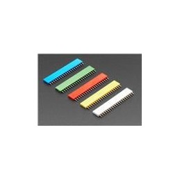 10 pcs : 4160 - Adafruit Accessories 20-pin 0.1 Female Headers - Rainbow Color Mix - 5 pack
