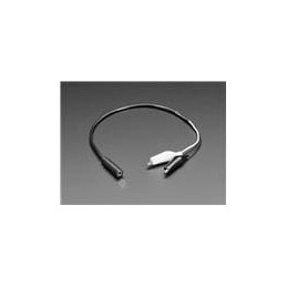 10 pcs : 4182 - Adafruit Accessories 3.5mm Mono Audio Jack to Alligator Clip Cable