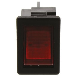1 pcs - Arcolectric (Bulgin) Ltd Illuminated SPST, On-Off Rocker Switch Panel Mount