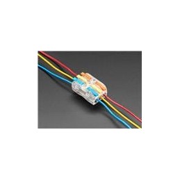 10 pcs : 5618 - Adafruit Accessories Snap Action 3-to-3 Wiring Block Connector - Clear PCT-2-3M
