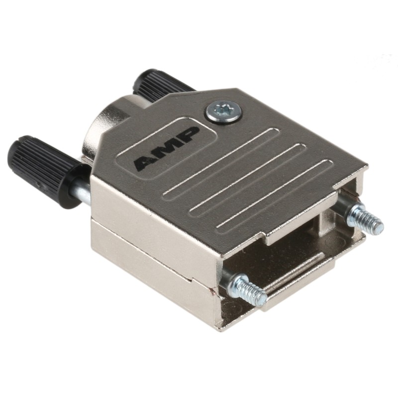 100 pcs - TE Connectivity ADK Series Zinc D Sub Backshell, 9 Way, Strain Relief