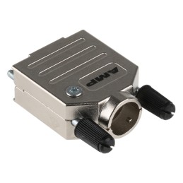 100 pcs - TE Connectivity ADK Series Zinc D Sub Backshell, 9 Way, Strain Relief