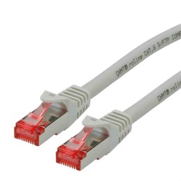 1 pcs - Roline Cat6 Male RJ45 to Male RJ45 Ethernet Cable, S/FTP, Grey LSZH Sheath, 0.5m, Low Smoke Zero Halogen (LSZH)