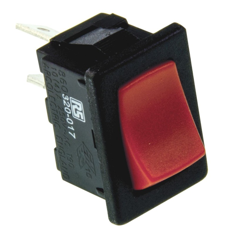 1 pcs - Arcolectric (Bulgin) Ltd SPST, On-Off Rocker Switch Panel Mount