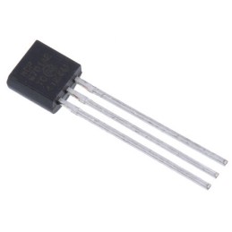 1000 pcs - Microchip Voltage Temperature Sensor, Voltage Output, Through Hole Mount, Analogue, ±1°C, 3 Pins