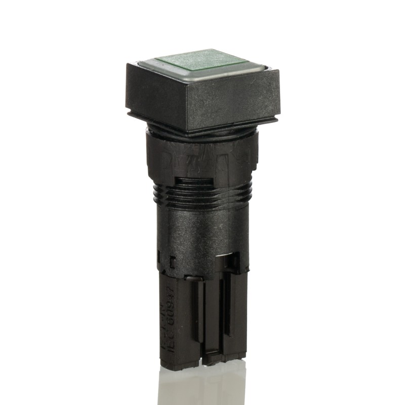 1 pcs - Eaton RMQ16 Series Green Momentary Push Button, 16mm Cutout, IP65
