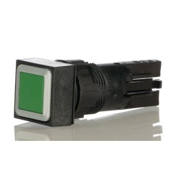 1 pcs - Eaton RMQ16 Series Green Momentary Push Button, 16mm Cutout, IP65