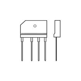 10 pcs : GBJ2504-F - Bridge Rectifiers 400V 25A