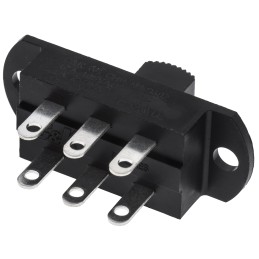 1 pcs - C & K Panel Mount Slide Switch DPDT 12 A @ 125 V ac Slide