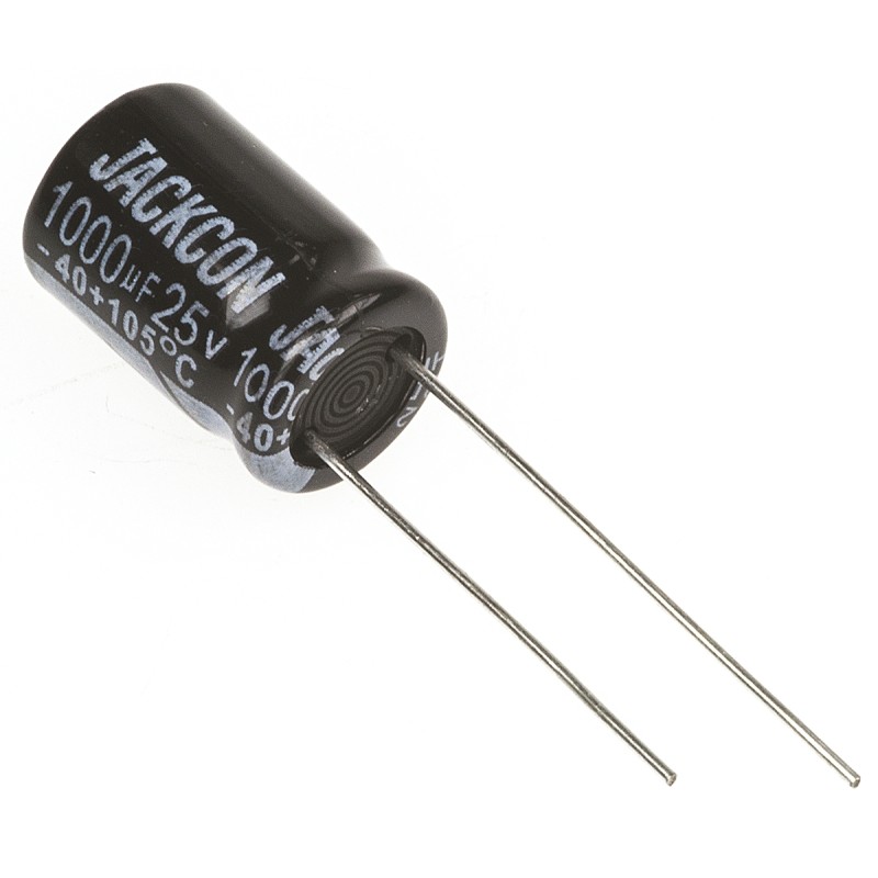 25 pcs - RS PRO 1000μF Aluminium Electrolytic Capacitor 25V dc, Radial, Through Hole
