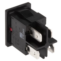 1 pcs - Arcolectric (Bulgin) Ltd Illuminated DPST, On-Off Rocker Switch Panel Mount