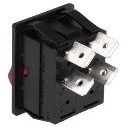 1 pcs - Arcolectric (Bulgin) Ltd Illuminated DPST, On-Off Rocker Switch Panel Mount