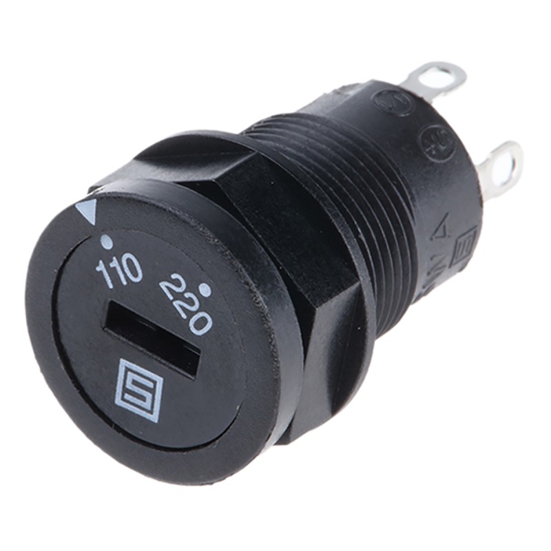 1 pcs - Schurter Selector Switch - (DPST) 2 Positions