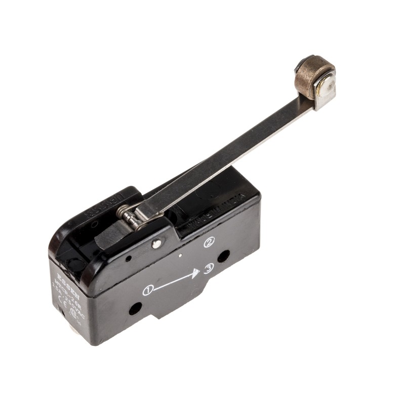 1 pcs - RS PRO Roller Lever Micro Switch, Screw Terminal, 15 A @ 250 V ac, SP-CO