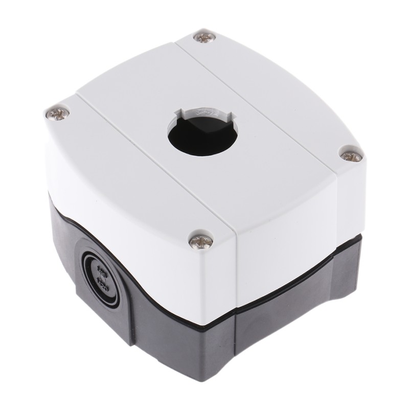 1 pcs - Allen Bradley Grey Plastic 800F Push Button Enclosure - 1 Hole 22mm Diameter