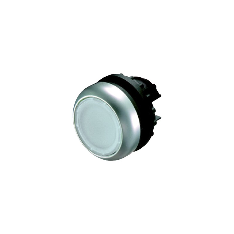 1 pcs - Eaton RMQ Titan M22 Series White Illuminated Maintained Push Button, 22mm Cutout, IP67