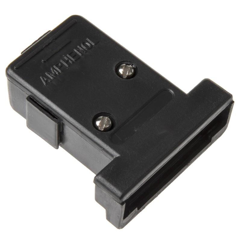 100 pcs - Amphenol ICC Polymer Angled, Straight D Sub Backshell, 15 Way