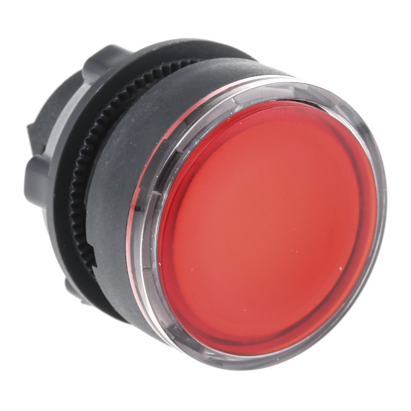 1 pcs - Schneider Electric Harmony XB5 Series Red Illuminated Momentary Push Button Head, 22mm Cutout, IP66, IP67, IP69K