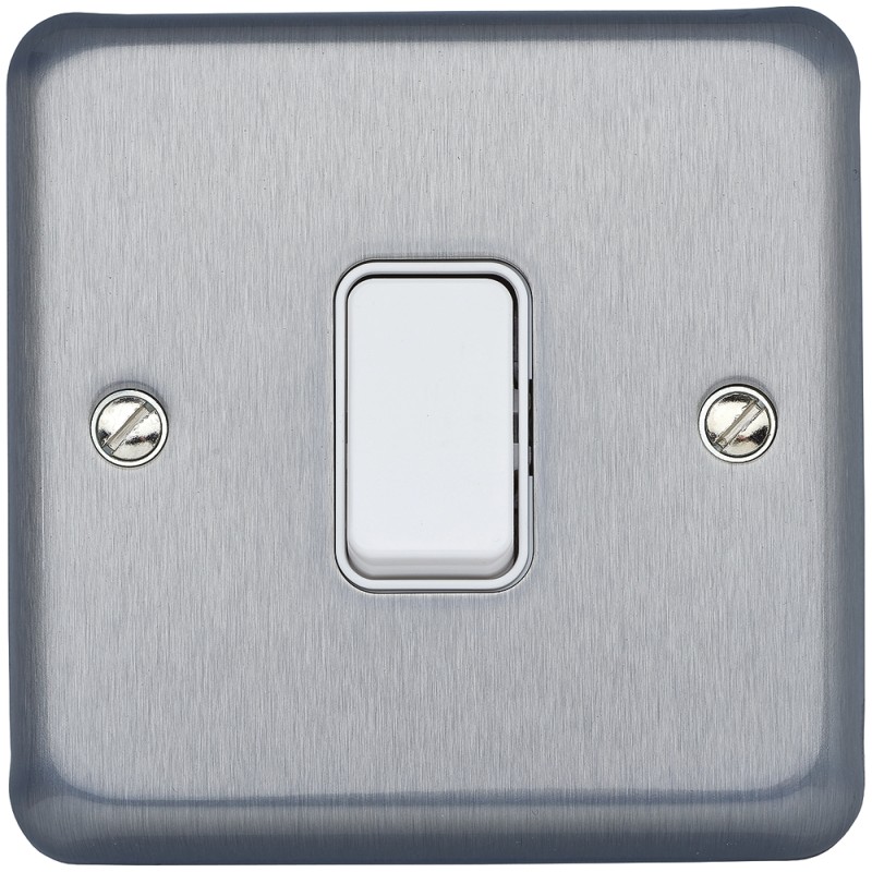 1 pcs - MK Electric Rocker Light Switch, 2 Way, 1 Gang, Albany Plus