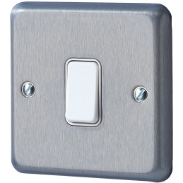 1 pcs - MK Electric Rocker Light Switch, 2 Way, 1 Gang, Albany Plus